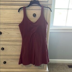 Burgundy Sleeveless Dress